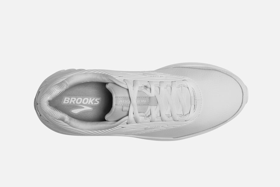 Brooks Running Shoes Mens White - Addiction Walker 2 - 0631-TFAHW